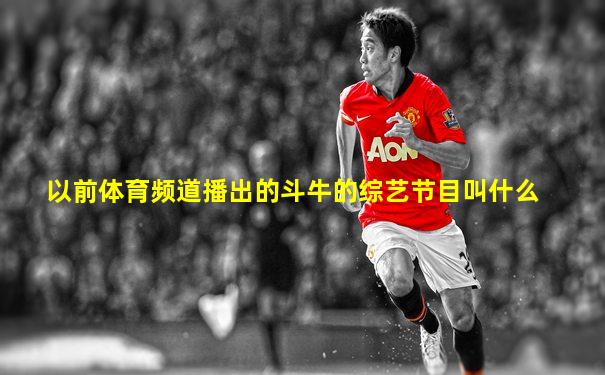 以前体育频道播出的斗牛的综艺节目叫什么