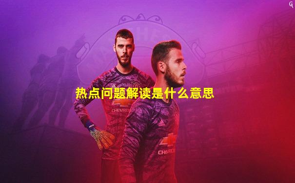 热点问题解读是什么意思